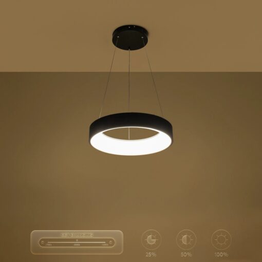 kelvo® SALEM KLV-101-0285 Κρεμαστό Φωτιστικό Οροφής LED 75W 7500lm 120° AC 220-240V IP20 Ρυθμιζόμενο Λευκό CCT με Χειριστήριο από 2700K έως 6000K Dimmable – Lumileds SMD Chip – Μαύρο Ματ – Μ45 x Π45 x Υ6cm – 3 Χρόνια Εγγύηση