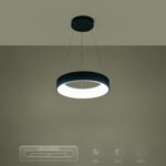 kelvo® SALEM KLV-101-0285 Κρεμαστό Φωτιστικό Οροφής LED 75W 7500lm 120° AC 220-240V IP20 Ρυθμιζόμενο Λευκό CCT με Χειριστήριο από 2700K έως 6000K Dimmable – Lumileds SMD Chip – Μαύρο Ματ – Μ45 x Π45 x Υ6cm – 3 Χρόνια Εγγύηση
