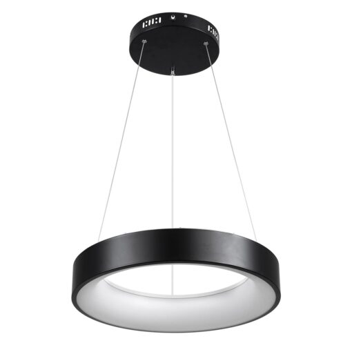 kelvo® SALEM KLV-101-0285 Κρεμαστό Φωτιστικό Οροφής LED 75W 7500lm 120° AC 220-240V IP20 Ρυθμιζόμενο Λευκό CCT με Χειριστήριο από 2700K έως 6000K Dimmable – Lumileds SMD Chip – Μαύρο Ματ – Μ45 x Π45 x Υ6cm – 3 Χρόνια Εγγύηση