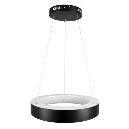 kelvo® SALEM KLV-101-0285 Κρεμαστό Φωτιστικό Οροφής LED 75W 7500lm 120° AC 220-240V IP20 Ρυθμιζόμενο Λευκό CCT με Χειριστήριο από 2700K έως 6000K Dimmable – Lumileds SMD Chip – Μαύρο Ματ – Μ45 x Π45 x Υ6cm – 3 Χρόνια Εγγύηση