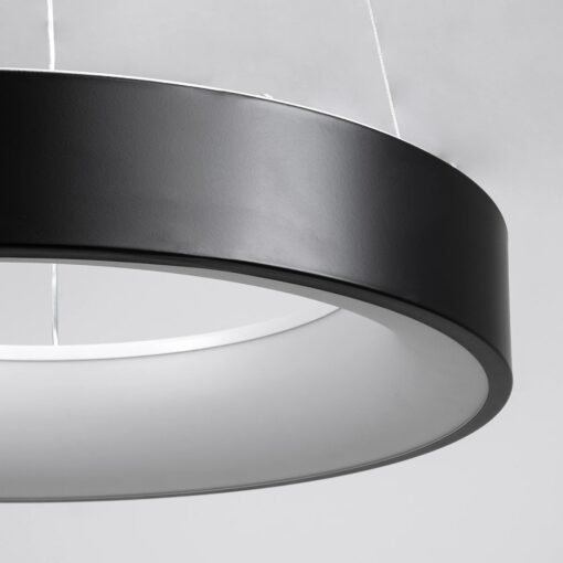 kelvo® SALEM KLV-101-0285 Κρεμαστό Φωτιστικό Οροφής LED 75W 7500lm 120° AC 220-240V IP20 Ρυθμιζόμενο Λευκό CCT με Χειριστήριο από 2700K έως 6000K Dimmable – Lumileds SMD Chip – Μαύρο Ματ – Μ45 x Π45 x Υ6cm – 3 Χρόνια Εγγύηση