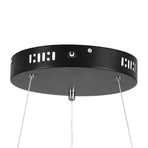 kelvo® SALEM KLV-101-0285 Κρεμαστό Φωτιστικό Οροφής LED 75W 7500lm 120° AC 220-240V IP20 Ρυθμιζόμενο Λευκό CCT με Χειριστήριο από 2700K έως 6000K Dimmable – Lumileds SMD Chip – Μαύρο Ματ – Μ45 x Π45 x Υ6cm – 3 Χρόνια Εγγύηση