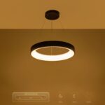 kelvo® SALEM KLV-101-0289 Κρεμαστό Φωτιστικό Οροφής LED 105W 10500lm 120° AC 220-240V IP20 Ρυθμιζόμενο Λευκό CCT με Χειριστήριο από 2700K έως 6000K Dimmable – Lumileds SMD Chip – Μαύρο Ματ – Μ60 x Π60 x Υ6cm – 3 Χρόνια Εγγύηση
