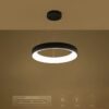 kelvo® SALEM KLV-101-0289 Κρεμαστό Φωτιστικό Οροφής LED 105W 10500lm 120° AC 220-240V IP20 Ρυθμιζόμενο Λευκό CCT με Χειριστήριο από 2700K έως 6000K Dimmable – Lumileds SMD Chip – Μαύρο Ματ – Μ60 x Π60 x Υ6cm – 3 Χρόνια Εγγύηση