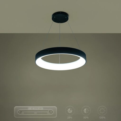 kelvo® SALEM KLV-101-0289 Κρεμαστό Φωτιστικό Οροφής LED 105W 10500lm 120° AC 220-240V IP20 Ρυθμιζόμενο Λευκό CCT με Χειριστήριο από 2700K έως 6000K Dimmable – Lumileds SMD Chip – Μαύρο Ματ – Μ60 x Π60 x Υ6cm – 3 Χρόνια Εγγύηση