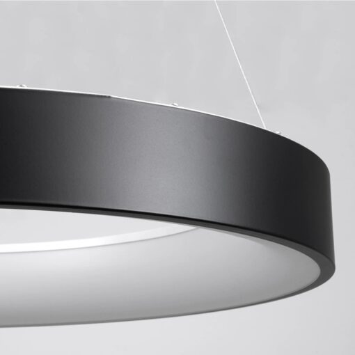kelvo® SALEM KLV-101-0289 Κρεμαστό Φωτιστικό Οροφής LED 105W 10500lm 120° AC 220-240V IP20 Ρυθμιζόμενο Λευκό CCT με Χειριστήριο από 2700K έως 6000K Dimmable – Lumileds SMD Chip – Μαύρο Ματ – Μ60 x Π60 x Υ6cm – 3 Χρόνια Εγγύηση