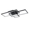 kelvo® QUADRA KLV-101-0293 Φωτιστικό Οροφής LED 100W 10000lm 120° AC 220-240V IP20 Ρυθμιζόμενο Λευκό CCT με Χειριστήριο από 2700K έως 6000K Dimmable – Lumileds SMD Chip – Μαύρο Ματ – Μ85 x Π45 x Υ9cm – 3 Χρόνια Εγγύηση