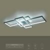 kelvo® QUADRA KLV-101-0294 Φωτιστικό Οροφής LED 100W 10000lm 120° AC 220-240V IP20 Ρυθμιζόμενο Λευκό CCT με Χειριστήριο από 2700K έως 6000K Dimmable – Lumileds SMD Chip – Λευκό Ματ – Μ85 x Π45 x Υ9cm – 3 Χρόνια Εγγύηση