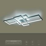 kelvo® QUADRA KLV-101-0294 Φωτιστικό Οροφής LED 100W 10000lm 120° AC 220-240V IP20 Ρυθμιζόμενο Λευκό CCT με Χειριστήριο από 2700K έως 6000K Dimmable – Lumileds SMD Chip – Λευκό Ματ – Μ85 x Π45 x Υ9cm – 3 Χρόνια Εγγύηση