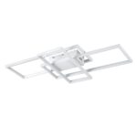 kelvo® QUADRA KLV-101-0294 Φωτιστικό Οροφής LED 100W 10000lm 120° AC 220-240V IP20 Ρυθμιζόμενο Λευκό CCT με Χειριστήριο από 2700K έως 6000K Dimmable – Lumileds SMD Chip – Λευκό Ματ – Μ85 x Π45 x Υ9cm – 3 Χρόνια Εγγύηση