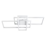 kelvo® QUADRA KLV-101-0294 Φωτιστικό Οροφής LED 100W 10000lm 120° AC 220-240V IP20 Ρυθμιζόμενο Λευκό CCT με Χειριστήριο από 2700K έως 6000K Dimmable – Lumileds SMD Chip – Λευκό Ματ – Μ85 x Π45 x Υ9cm – 3 Χρόνια Εγγύηση