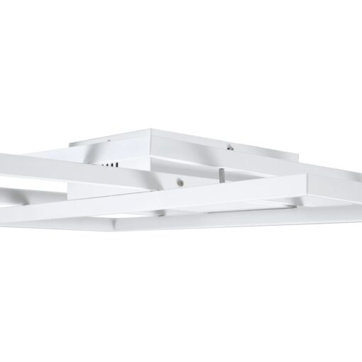 kelvo® QUADRA KLV-101-0294 Φωτιστικό Οροφής LED 100W 10000lm 120° AC 220-240V IP20 Ρυθμιζόμενο Λευκό CCT με Χειριστήριο από 2700K έως 6000K Dimmable – Lumileds SMD Chip – Λευκό Ματ – Μ85 x Π45 x Υ9cm – 3 Χρόνια Εγγύηση