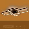 kelvo® QUADRA KLV-101-0296 Φωτιστικό Οροφής LED 120W 12000lm 120° AC 220-240V IP20 Ρυθμιζόμενο Λευκό CCT με Χειριστήριο από 2700K έως 6000K Dimmable – Lumileds SMD Chip – Μαύρο Ματ – Μ105 x Π60 x Υ9cm – 3 Χρόνια Εγγύηση