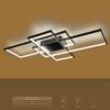 kelvo® QUADRA KLV-101-0296 Φωτιστικό Οροφής LED 120W 12000lm 120° AC 220-240V IP20 Ρυθμιζόμενο Λευκό CCT με Χειριστήριο από 2700K έως 6000K Dimmable – Lumileds SMD Chip – Μαύρο Ματ – Μ105 x Π60 x Υ9cm – 3 Χρόνια Εγγύηση
