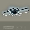kelvo® QUADRA KLV-101-0296 Φωτιστικό Οροφής LED 120W 12000lm 120° AC 220-240V IP20 Ρυθμιζόμενο Λευκό CCT με Χειριστήριο από 2700K έως 6000K Dimmable – Lumileds SMD Chip – Μαύρο Ματ – Μ105 x Π60 x Υ9cm – 3 Χρόνια Εγγύηση