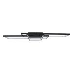 kelvo® QUADRA KLV-101-0296 Φωτιστικό Οροφής LED 120W 12000lm 120° AC 220-240V IP20 Ρυθμιζόμενο Λευκό CCT με Χειριστήριο από 2700K έως 6000K Dimmable – Lumileds SMD Chip – Μαύρο Ματ – Μ105 x Π60 x Υ9cm – 3 Χρόνια Εγγύηση