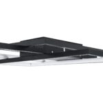 kelvo® QUADRA KLV-101-0296 Φωτιστικό Οροφής LED 120W 12000lm 120° AC 220-240V IP20 Ρυθμιζόμενο Λευκό CCT με Χειριστήριο από 2700K έως 6000K Dimmable – Lumileds SMD Chip – Μαύρο Ματ – Μ105 x Π60 x Υ9cm – 3 Χρόνια Εγγύηση