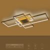 kelvo® QUADRA KLV-101-0298 Φωτιστικό Οροφής LED 120W 12000lm 120° AC 220-240V IP20 Ρυθμιζόμενο Λευκό CCT με Χειριστήριο από 2700K έως 6000K Dimmable – Lumileds SMD Chip – Σαμπανιζέ Χρυσό Ματ – Μ105 x Π60 x Υ9cm – 3 Χρόνια Εγγύηση