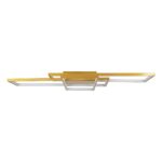 kelvo® QUADRA KLV-101-0298 Φωτιστικό Οροφής LED 120W 12000lm 120° AC 220-240V IP20 Ρυθμιζόμενο Λευκό CCT με Χειριστήριο από 2700K έως 6000K Dimmable – Lumileds SMD Chip – Σαμπανιζέ Χρυσό Ματ – Μ105 x Π60 x Υ9cm – 3 Χρόνια Εγγύηση