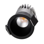 kelvo® DOT KLV-101-0299 Χωνευτό Φωτιστικό Downlight Σποτ LED 5W 625lm 38° AC 220-240V IP20 Θερμό Λευκό 2700K – Bridgelux COB Chip & TÜV SÜD Driver – Μαύρο Ματ – Μ4 x Π4 x Υ5.9cm / Q3.5cm – 5 Χρόνια Εγγύηση