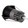 kelvo® DOT KLV-101-0299 Χωνευτό Φωτιστικό Downlight Σποτ LED 5W 625lm 38° AC 220-240V IP20 Θερμό Λευκό 2700K – Bridgelux COB Chip & TÜV SÜD Driver – Μαύρο Ματ – Μ4 x Π4 x Υ5.9cm / Q3.5cm – 5 Χρόνια Εγγύηση