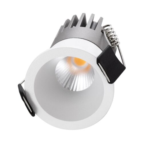 kelvo® DOT KLV-101-0301 Χωνευτό Φωτιστικό Downlight Σποτ LED 5W 625lm 38° AC 220-240V IP20 Θερμό Λευκό 2700K – Bridgelux COB Chip & TÜV SÜD Driver – Λευκό Ματ – Μ4 x Π4 x Υ5.9cm / Q3.5cm – 5 Χρόνια Εγγύηση