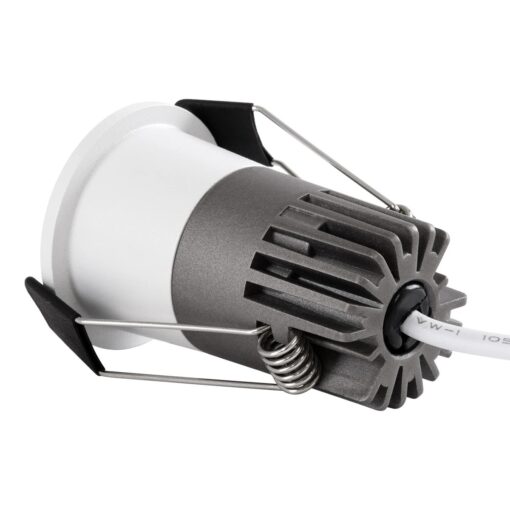 kelvo® DOT KLV-101-0301 Χωνευτό Φωτιστικό Downlight Σποτ LED 5W 625lm 38° AC 220-240V IP20 Θερμό Λευκό 2700K – Bridgelux COB Chip & TÜV SÜD Driver – Λευκό Ματ – Μ4 x Π4 x Υ5.9cm / Q3.5cm – 5 Χρόνια Εγγύηση