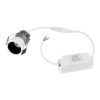 kelvo® DOT KLV-101-0303 Χωνευτό Φωτιστικό Downlight Σποτ LED 5W 650lm 38° AC 220-240V IP20 Φυσικό Λευκό 4500K – Bridgelux COB Chip & TÜV SÜD Driver – Λευκό & Μαύρο Ματ – Μ4 x Π4 x Υ5.9cm / Q3.5cm – 5 Χρόνια Εγγύηση
