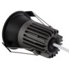 kelvo® DOT KLV-101-0308 Χωνευτό Φωτιστικό Downlight Σποτ LED 7W 910lm 38° AC 220-240V IP20 Φυσικό Λευκό 4500K – Bridgelux COB Chip & TÜV SÜD Driver – Μαύρο Ματ – Μ6 x Π6 x Υ7.8cm / Q5cm – 5 Χρόνια Εγγύηση