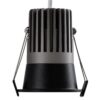 kelvo® DOT KLV-101-0308 Χωνευτό Φωτιστικό Downlight Σποτ LED 7W 910lm 38° AC 220-240V IP20 Φυσικό Λευκό 4500K – Bridgelux COB Chip & TÜV SÜD Driver – Μαύρο Ματ – Μ6 x Π6 x Υ7.8cm / Q5cm – 5 Χρόνια Εγγύηση