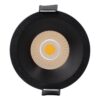 kelvo® DOT KLV-101-0308 Χωνευτό Φωτιστικό Downlight Σποτ LED 7W 910lm 38° AC 220-240V IP20 Φυσικό Λευκό 4500K – Bridgelux COB Chip & TÜV SÜD Driver – Μαύρο Ματ – Μ6 x Π6 x Υ7.8cm / Q5cm – 5 Χρόνια Εγγύηση