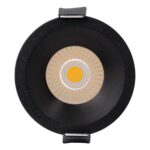 kelvo® DOT KLV-101-0308 Χωνευτό Φωτιστικό Downlight Σποτ LED 7W 910lm 38° AC 220-240V IP20 Φυσικό Λευκό 4500K – Bridgelux COB Chip & TÜV SÜD Driver – Μαύρο Ματ – Μ6 x Π6 x Υ7.8cm / Q5cm – 5 Χρόνια Εγγύηση