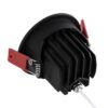 kelvo® LEO KLV-101-0311 Χωνευτό Κινούμενο Φωτιστικό Downlight Σποτ με Honeycomb Anti-Glare Reflector LED 10W 1250lm 38° AC 220-240V IP20 Θερμό Λευκό 2700K – Bridgelux COB Chip & TÜV SÜD Driver – Μαύρο Ματ – Μ8.5 x Π8.5 x Υ6.6cm / Q7.5cm – 5 Χρόνια Εγγύηση