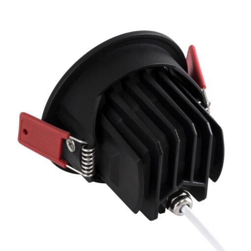 kelvo® LEO KLV-101-0311 Χωνευτό Κινούμενο Φωτιστικό Downlight Σποτ με Honeycomb Anti-Glare Reflector LED 10W 1250lm 38° AC 220-240V IP20 Θερμό Λευκό 2700K – Bridgelux COB Chip & TÜV SÜD Driver – Μαύρο Ματ – Μ8.5 x Π8.5 x Υ6.6cm / Q7.5cm – 5 Χρόνια Εγγύηση