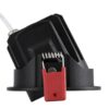 kelvo® LEO KLV-101-0311 Χωνευτό Κινούμενο Φωτιστικό Downlight Σποτ με Honeycomb Anti-Glare Reflector LED 10W 1250lm 38° AC 220-240V IP20 Θερμό Λευκό 2700K – Bridgelux COB Chip & TÜV SÜD Driver – Μαύρο Ματ – Μ8.5 x Π8.5 x Υ6.6cm / Q7.5cm – 5 Χρόνια Εγγύηση