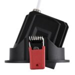 kelvo® LEO KLV-101-0311 Χωνευτό Κινούμενο Φωτιστικό Downlight Σποτ με Honeycomb Anti-Glare Reflector LED 10W 1250lm 38° AC 220-240V IP20 Θερμό Λευκό 2700K – Bridgelux COB Chip & TÜV SÜD Driver – Μαύρο Ματ – Μ8.5 x Π8.5 x Υ6.6cm / Q7.5cm – 5 Χρόνια Εγγύηση