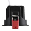 kelvo® LEO KLV-101-0314 Χωνευτό Κινούμενο Φωτιστικό Downlight Σποτ με Honeycomb Anti-Glare Reflector LED 10W 1300lm 38° AC 220-240V IP20 Φυσικό Λευκό 4500K – Bridgelux COB Chip & TÜV SÜD Driver – Μαύρο Ματ – Μ8.5 x Π8.5 x Υ6.6cm / Q7.5cm – 5 Χρόνια Εγγύηση