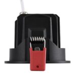 kelvo® LEO KLV-101-0314 Χωνευτό Κινούμενο Φωτιστικό Downlight Σποτ με Honeycomb Anti-Glare Reflector LED 10W 1300lm 38° AC 220-240V IP20 Φυσικό Λευκό 4500K – Bridgelux COB Chip & TÜV SÜD Driver – Μαύρο Ματ – Μ8.5 x Π8.5 x Υ6.6cm / Q7.5cm – 5 Χρόνια Εγγύηση