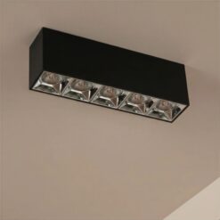 kelvo® LUMINAR KLV-101-0333 Φωτιστικό Downlight Σποτ LED 20W 2800lm 36° AC 220-240V IP20 Φυσικό Λευκό 4500K – Osram SMD Chip & TÜV SÜD Driver – Μαύρο Ματ – Μ19.5 x Π4.2 x Υ6.6cm – 5 Χρόνια Εγγύηση