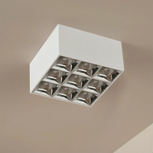 kelvo® LUMINAR KLV-101-0342 Φωτιστικό Downlight Σποτ LED 30W 4200lm 36° AC 220-240V IP20 Φυσικό Λευκό 4500K – Osram SMD Chip & TÜV SÜD Driver – Λευκό Ματ – Μ12 x Π12 x Υ6.6cm – 5 Χρόνια Εγγύηση