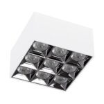 kelvo® LUMINAR KLV-101-0342 Φωτιστικό Downlight Σποτ LED 30W 4200lm 36° AC 220-240V IP20 Φυσικό Λευκό 4500K – Osram SMD Chip & TÜV SÜD Driver – Λευκό Ματ – Μ12 x Π12 x Υ6.6cm – 5 Χρόνια Εγγύηση
