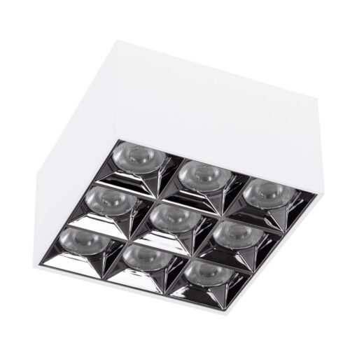 kelvo® LUMINAR KLV-101-0342 Φωτιστικό Downlight Σποτ LED 30W 4200lm 36° AC 220-240V IP20 Φυσικό Λευκό 4500K – Osram SMD Chip & TÜV SÜD Driver – Λευκό Ματ – Μ12 x Π12 x Υ6.6cm – 5 Χρόνια Εγγύηση