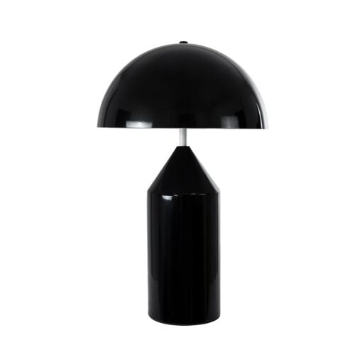 kelvo® URANUS KLV-101-0371 Επιτραπέζιο Φωτιστικό Πορτατίφ για 2 Λάμπες με Ντουί E27 AC 220-240V IP20 – Μαύρο Ματ – Μ35 x Π35 x Υ54cm