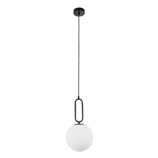 kelvo® BELLISSIMO KLV-101-0373 Κρεμαστό Φωτιστικό Οροφής για Λάμπα με Ντουί E27 AC 220-240V IP20 – Μαύρο Ματ & Λευκό – Μ20 x Π20 x Υ42cm