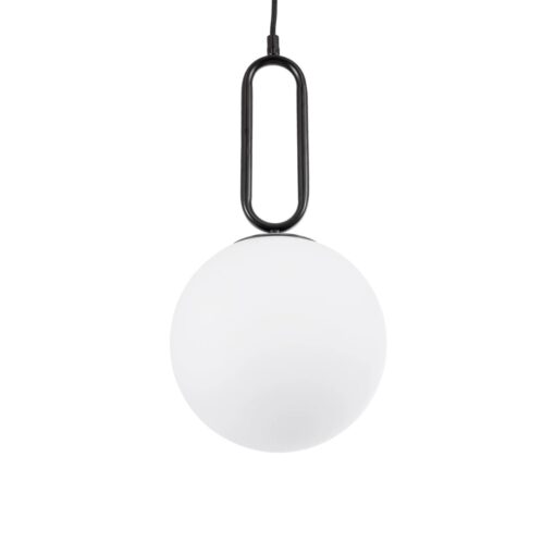 kelvo® BELLISSIMO KLV-101-0373 Κρεμαστό Φωτιστικό Οροφής για Λάμπα με Ντουί E27 AC 220-240V IP20 – Μαύρο Ματ & Λευκό – Μ20 x Π20 x Υ42cm