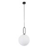 kelvo® BELLISSIMO KLV-101-0374 Κρεμαστό Φωτιστικό Οροφής για Λάμπα με Ντουί E27 AC 220-240V IP20 – Μαύρο Ματ & Λευκό – Μ30 x Π30 x Υ52cm