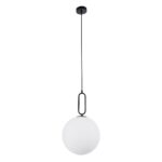kelvo® BELLISSIMO KLV-101-0374 Κρεμαστό Φωτιστικό Οροφής για Λάμπα με Ντουί E27 AC 220-240V IP20 – Μαύρο Ματ & Λευκό – Μ30 x Π30 x Υ52cm