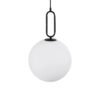 kelvo® BELLISSIMO KLV-101-0374 Κρεμαστό Φωτιστικό Οροφής για Λάμπα με Ντουί E27 AC 220-240V IP20 – Μαύρο Ματ & Λευκό – Μ30 x Π30 x Υ52cm