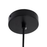 kelvo® BELLISSIMO KLV-101-0374 Κρεμαστό Φωτιστικό Οροφής για Λάμπα με Ντουί E27 AC 220-240V IP20 – Μαύρο Ματ & Λευκό – Μ30 x Π30 x Υ52cm