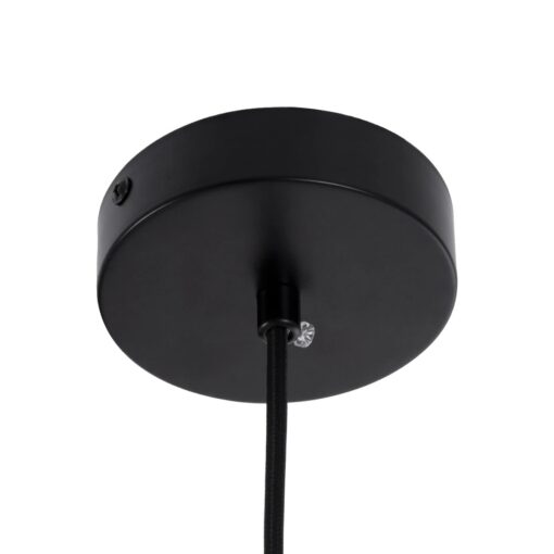 kelvo® BELLISSIMO KLV-101-0374 Κρεμαστό Φωτιστικό Οροφής για Λάμπα με Ντουί E27 AC 220-240V IP20 – Μαύρο Ματ & Λευκό – Μ30 x Π30 x Υ52cm